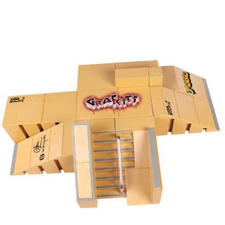 Zuoo 8 Chiếc Skate Park Kit Ramp Parts Cho Tech Deck Fingerboard Mini Finger Skateboard