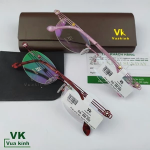 Gọng kính cận khoan không viền VK78