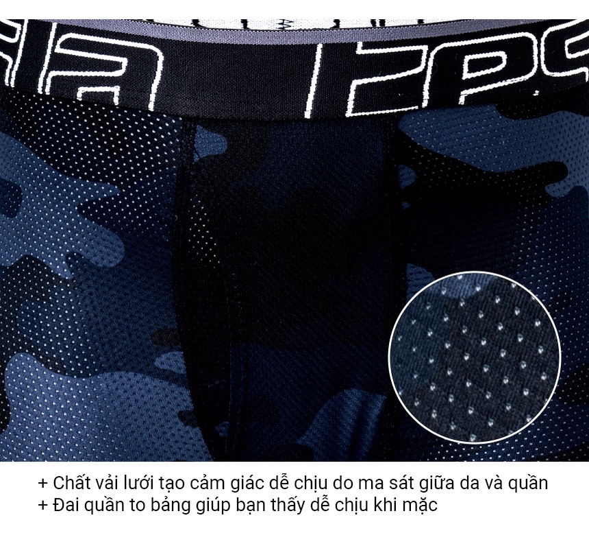 Mô tả Quần BOXER Nam TSLA BODYFIT dạng vải lưới cao cấp mát lạnh kháng khuẩn thoáng khí bigsize TSX3024 - 3