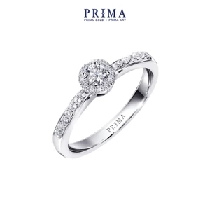 Nhẫn  Trắng 18K PRIMA GOLD - Bộ Siêu Tập Stack Rings - 105R2706