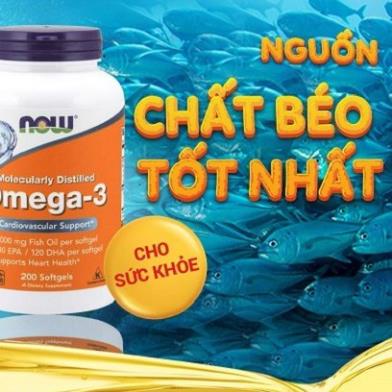 NOW OMEGA3 DẦU CÁ FISH OIL CHẤT LƯỢNG CAO CHÍNH HÃNG MỸ
