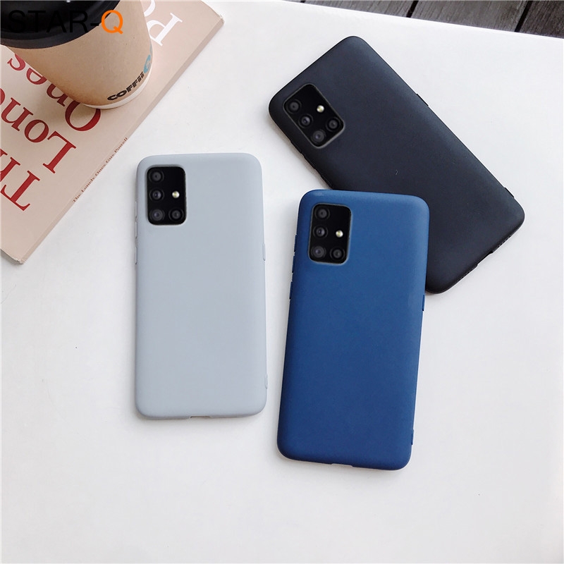 Ốp Lưng Silicone Màu Trơn Thời Trang Cho Samsung Galaxy A42 M51 S20 Fe