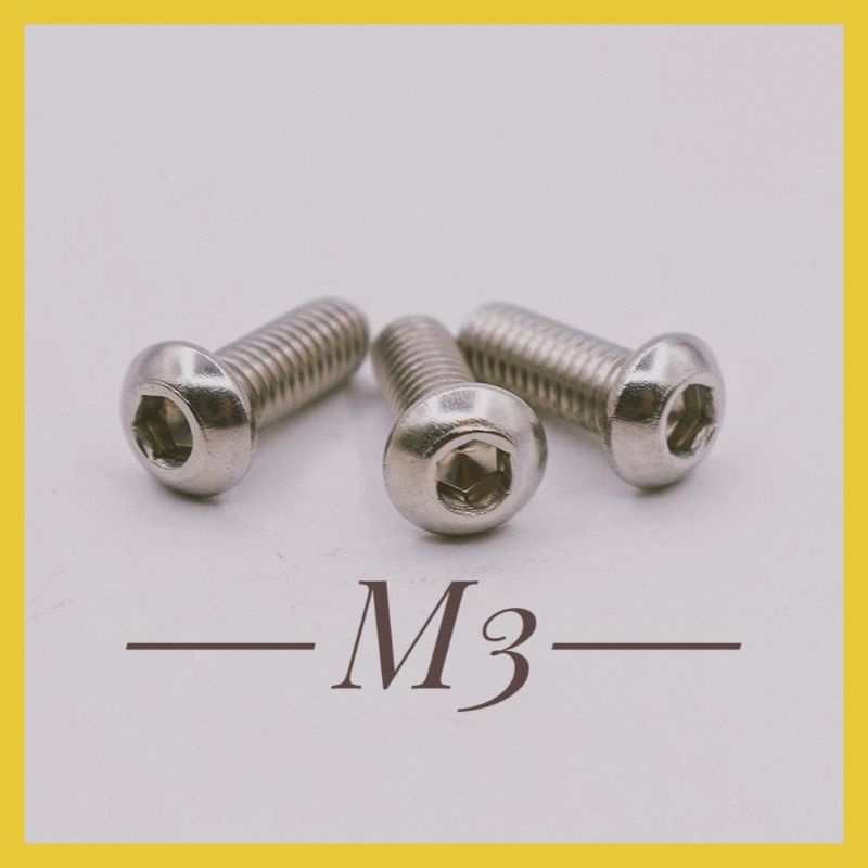 Ốc (Bulong) lục giác inox M3 (3ly) đầu dù - quy cách 1 gói 10 con ...