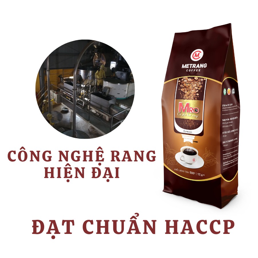 Ảnh Cà phê hạt, cà phê rang mộc pha máy MRO Mê Trang - Túi cafe hạt 500g & 1kg 4