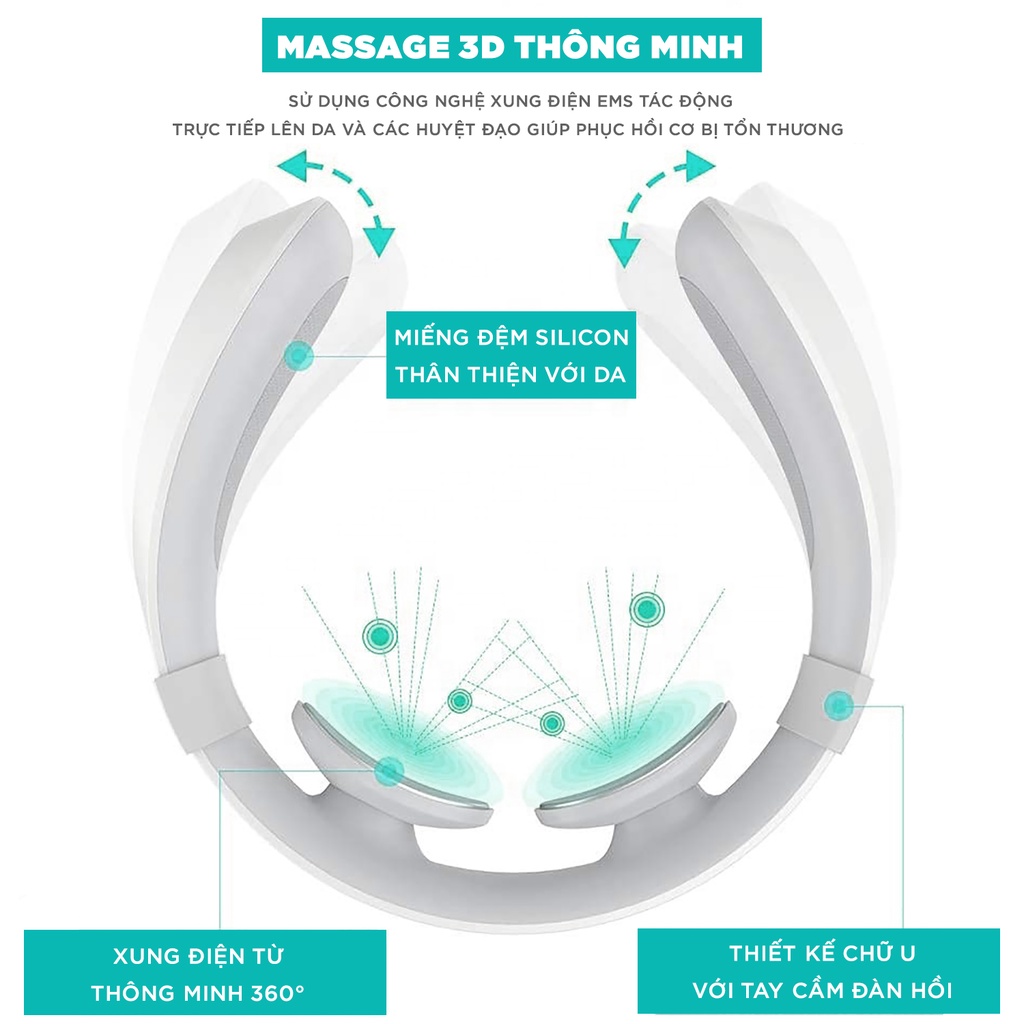 Ảnh Máy Massage Cổ Vai Gáy Chuyên Sâu KINGTECH ST-304 - Giảm Đau Mỏi Hiệu Quả Bằng Xung Điện Kết Hợp Nhiệt Trị Liệu 4