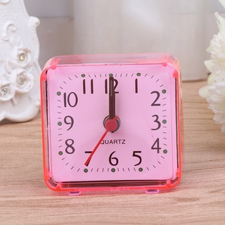Đồng hồ báo thức vuông Mini Calico Túi du lịch di động bằng nhựa cho đồng hồ thời gian