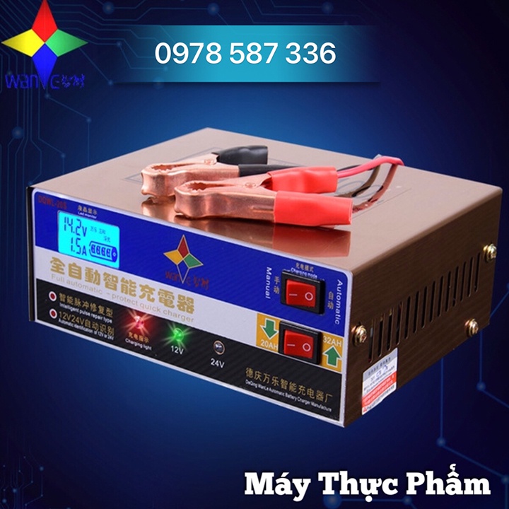 Máy sạc bình ắc quy 200Ah sạc thông minh tự ngắt khi đầy
