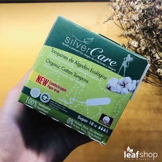 Tampon hữu cơ Silvercare 100% cotton độ hút ẩm cao và thông thoáng tốt