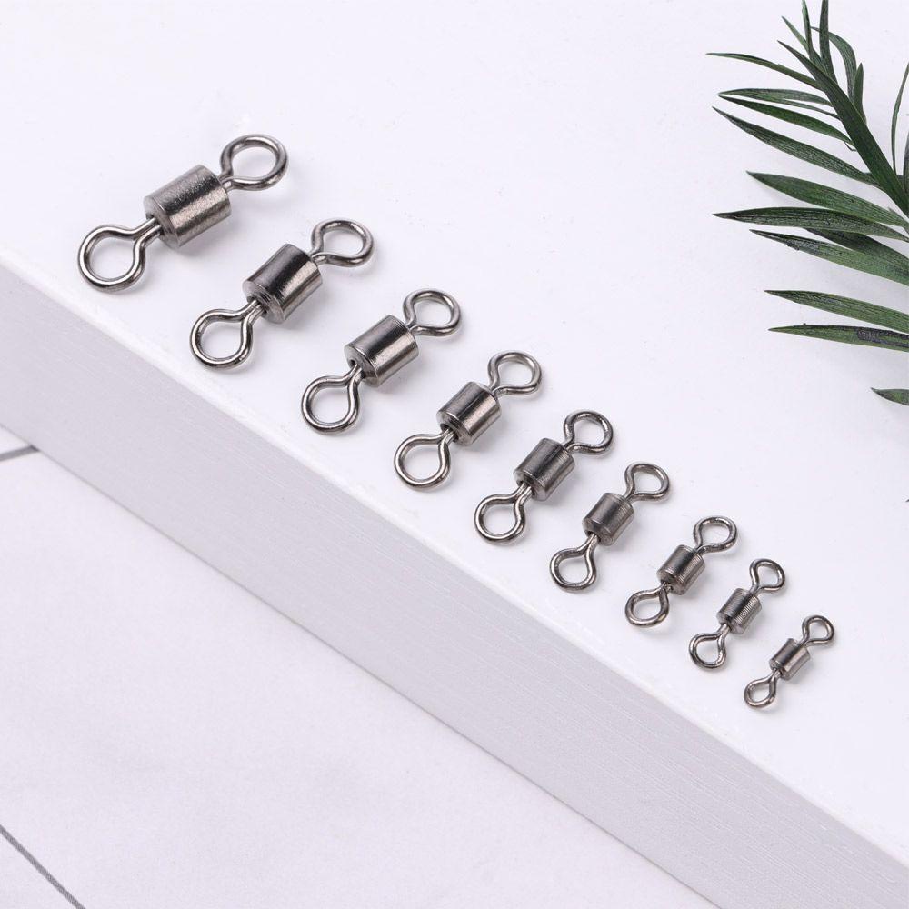 [Vận chuyển nhanh] ĐƠN GIẢN 100 cái / lốc Đầu nối xoay câu cá Thùng chịu lực cao Vòng chắc chắn bền