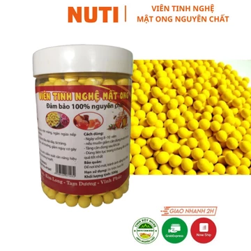 Nghệ viên mật ong Tam Đảo 500g, viên tinh nghệ mật ong, tinh bột nghệ nguyên chất giúp giảm cân phòng hậu sản đau dạ dày
