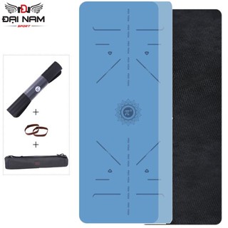 Thảm Tập Yoga Định Tuyến Cao Su Thiên Nhiên PD01 Chính Hãng Đại Nam Sport + Tặng Kèm Túi Và Dây Buộc