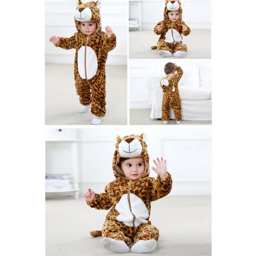 Bộ lông liền hình thú cho bé từ 1-4 tuổi
