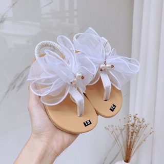 Dép Sandal Dép Quai Hậu Xỏ Ngón/Quai Ngang Đính Nơ Công Chúa Cho Bé Gái K125