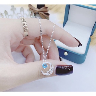 Dây chuyền SK088 Bạc LoPa dáng trăng sao đá moon nhẹ nhàng,tinh tế Bạc LoPa
