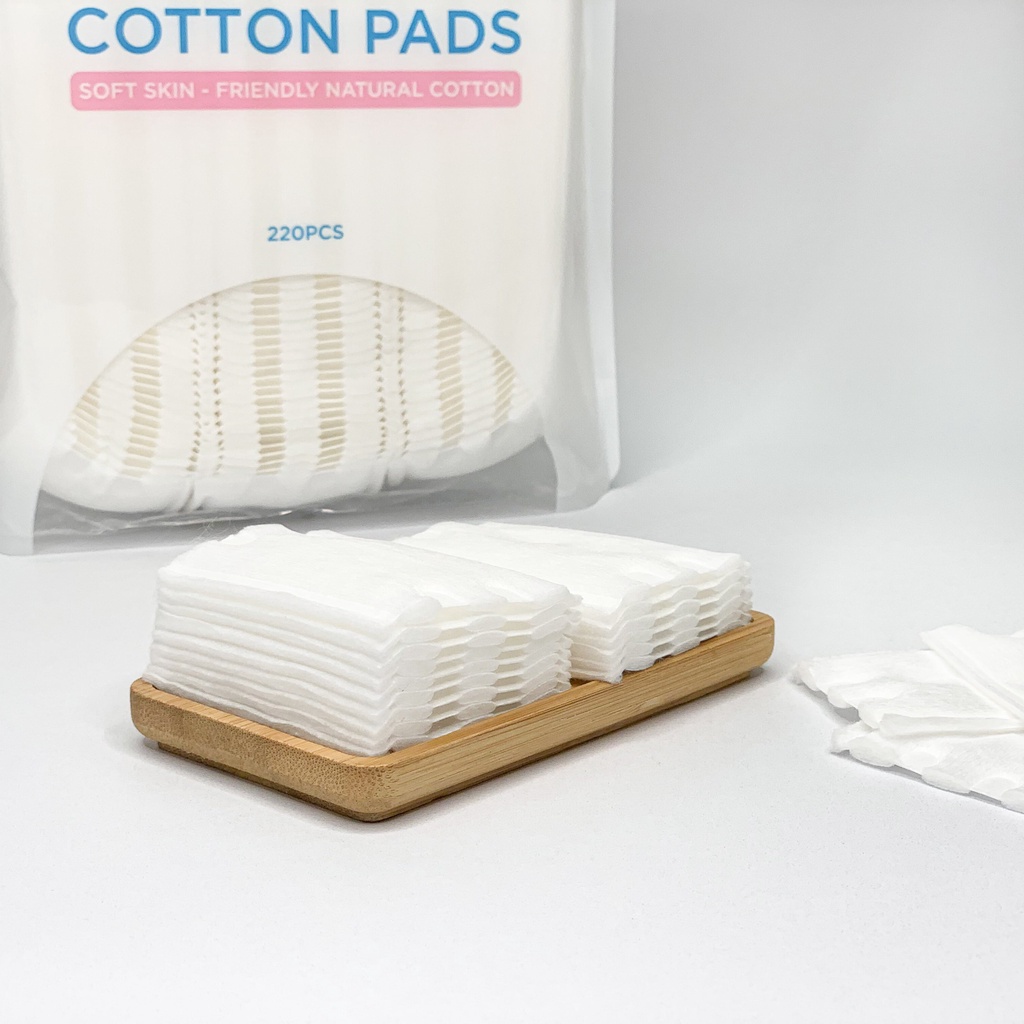 Ảnh Bông tẩy trang Slisoft cotton không dệt, mềm mịn an toàn cho da 3