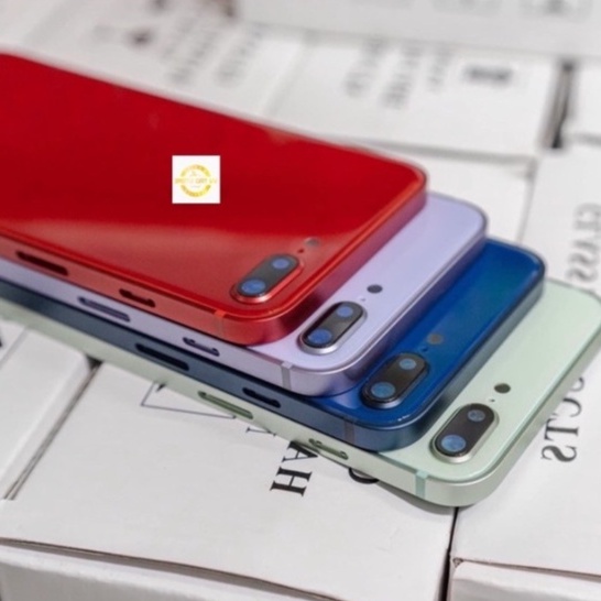 vỏ độ thay thế cho điện thoại 7plus và 8plus vuông lưng kính