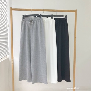 Quần lưng thun nữ - quần ống rộng nhiennhienvintage NQD00001
