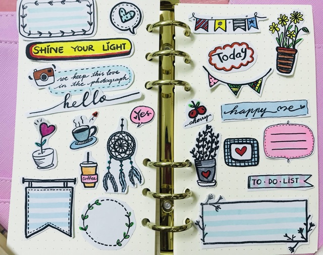 Hình dán trang trí sổ tay, bullet journal✨✨✨ | Shopee Việt Nam