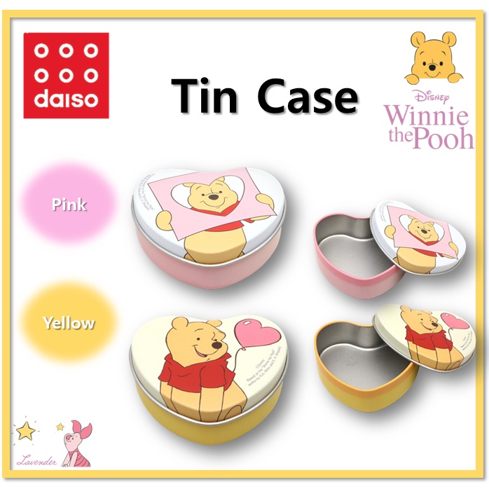 [DAISO Hàn Quốc] Ốp Điện Thoại Thiếc 2 Màu Winnie the Pooh