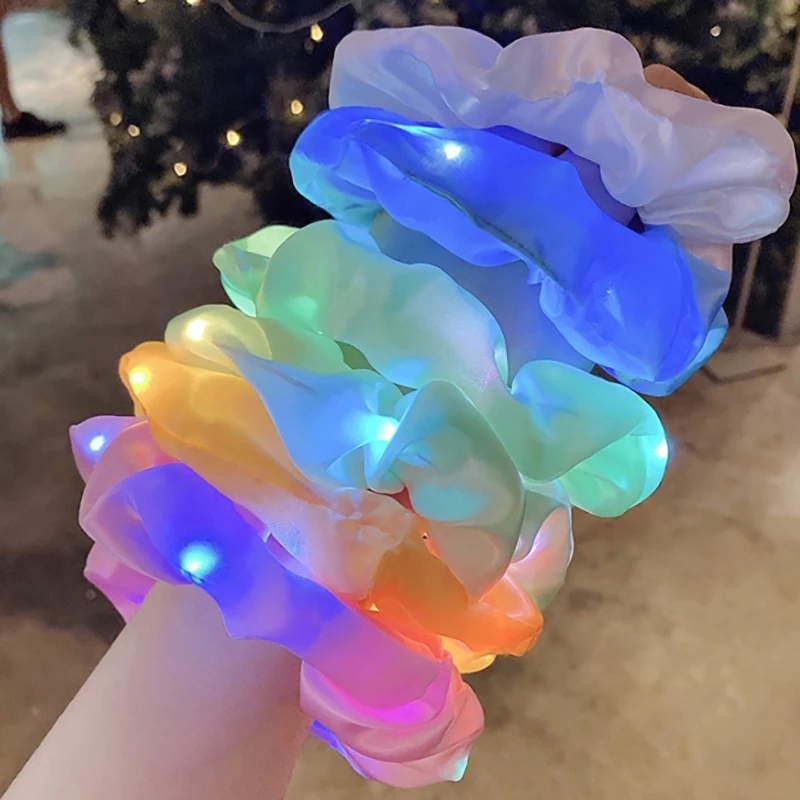 Dây Buộc Tóc Gắn Đèn Led Phát Sáng Độc Đáo Thời Trang