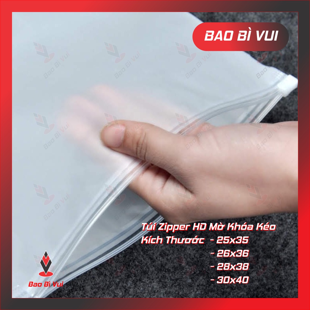 Túi zip mờ - BAO BÌ VUI