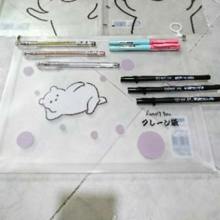 [Size a4] Bìa kẹp hồ sơ, Bìa kẹp tranh ảnh, Bìa kẹp bài học, Bìa đựng hồ sơ đáy bằng Gấu Trắng Đen