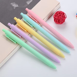 3 Bút Bi Bấm Phong Cách Giản Dị Đơn Sắc Nhiều Màu - Giá Sỉ Rẻ Nhất - Thỏ Hồng VPP
