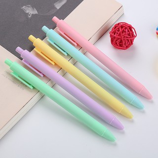 3 Bút Bi Bấm Phong Cách Giản Dị Đơn Sắc Nhiều Màu - Giá Sỉ Rẻ Nhất - Thỏ Hồng VPP