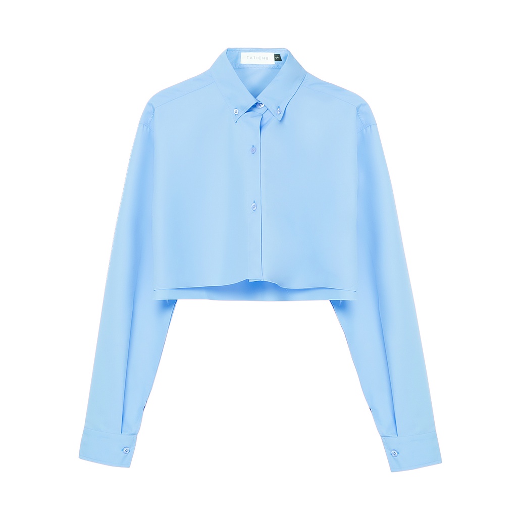 Ảnh TATICHU - Áo sơ mi kate croptop form rộng - Cropped Inspiration Shirt 2
