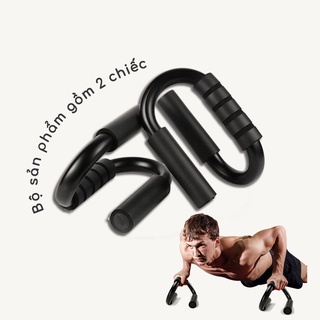 BỘ 2 CÁI Dụng Cụ Hít Đất, Chống Đẩy Chữ S Tại Nhà, Văn Phòng (hàng loại 1)