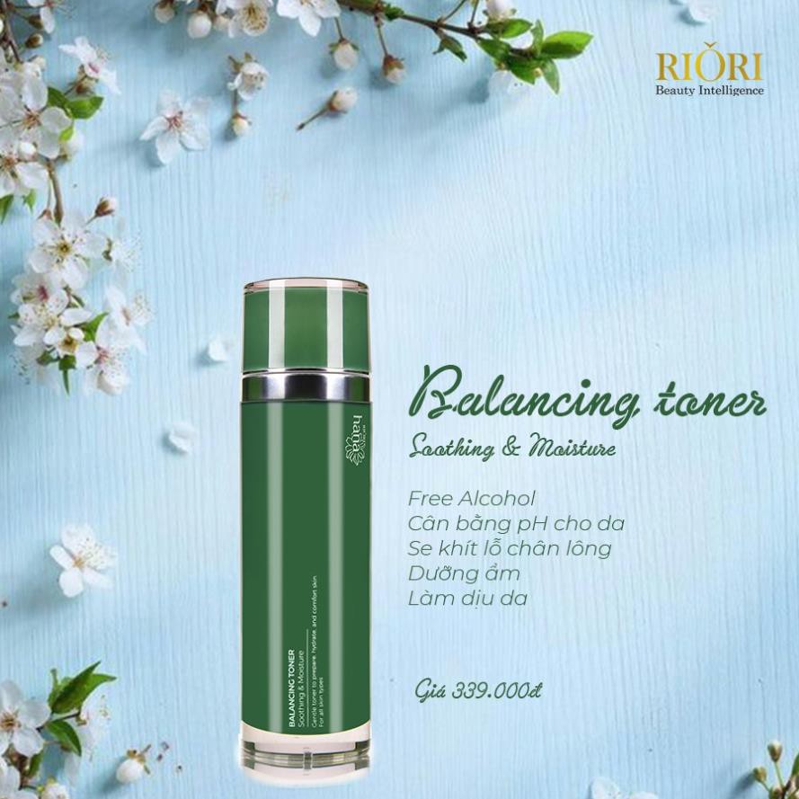 Ảnh Nước Hoa Hồng Cao Cấp RIORI HANA BALANCING TONER 120G (chai xanh) 2