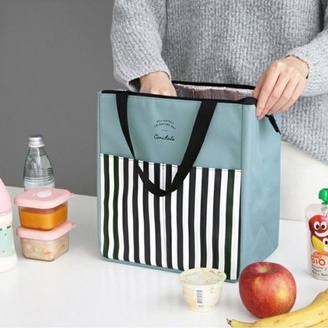 Túi cơm trưa Bento đa năng ngoài trời, cách nhiệt lá nhôm, thiết kế tote