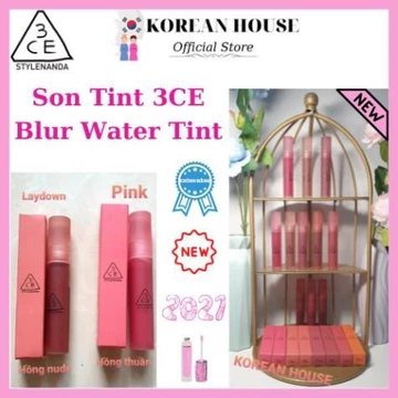 (Chính hãng) SON TINT LÌ 3CE BLUR WATER TINT_Hàng mới_Mở bán Tháng 3/2021 ྇