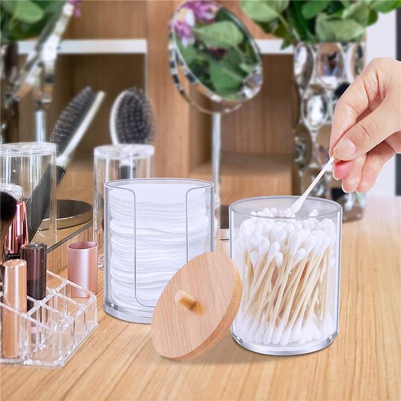 Hộp Đựng Tăm Bông , TẨY TRANG (TB01) Trang Điểm Tiện Dụng