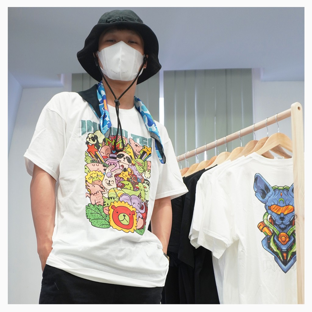 Áo thun INFINITEE Fni0375, Thun 100% Cotton - form rộng Unisex.