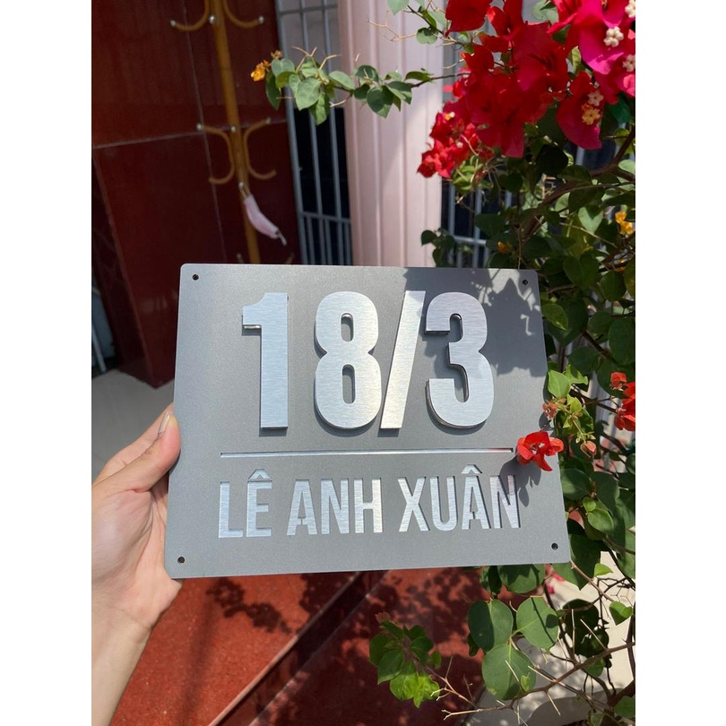 Biển số nhà. Bảng số nhà. Đặt hàng theo yêu cầu. BSN-06