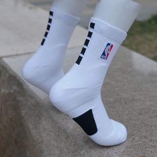 NBA Bóng Rổ Tất Nam Ống Cao Dày Khăn Đáy Giữa Ống Tất Huấn Luyện Thể Thao NK Phong Cách Mới Elite Tất INS
