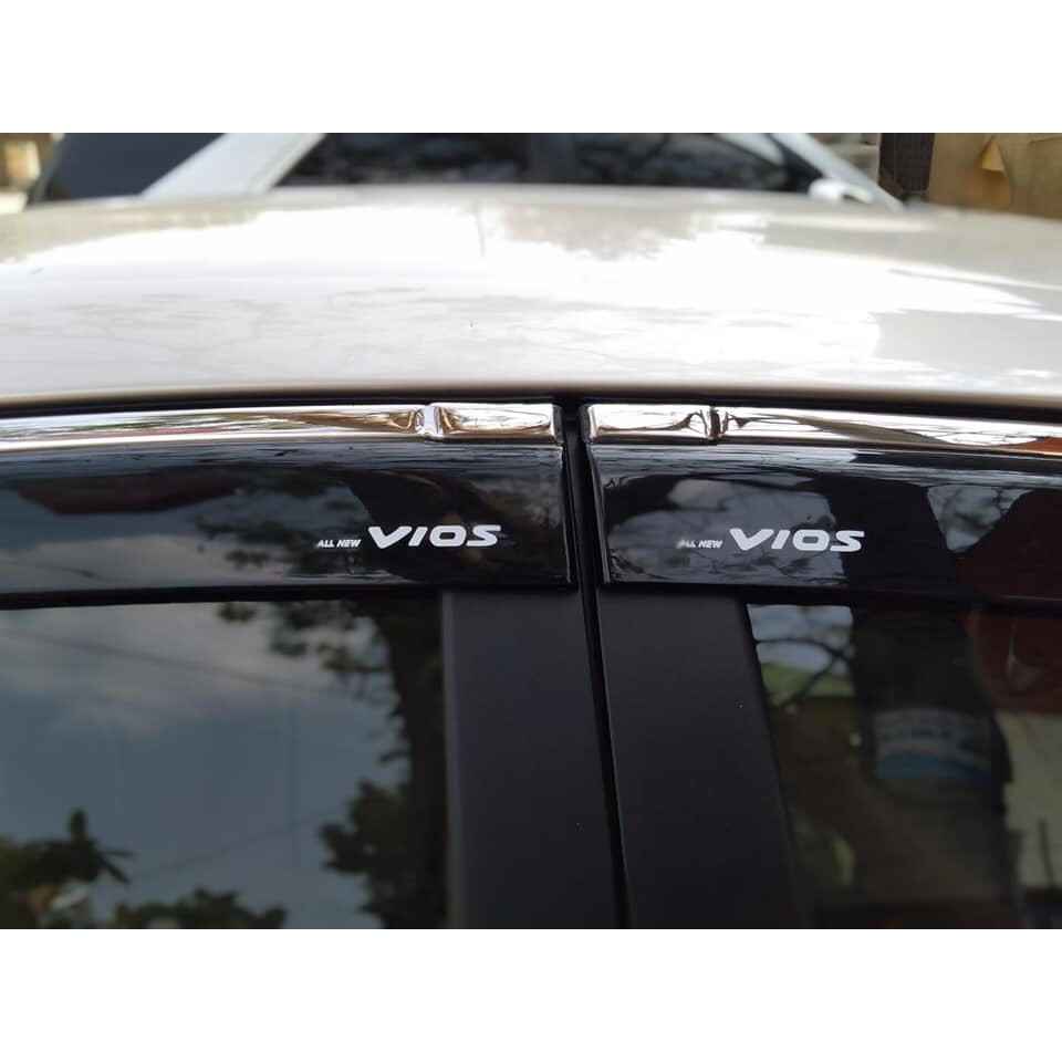 Vè che mưa xe Toyota Vios chỉ inox 2018 - 2022, 2023,2024  cao cấp nhất thị trường