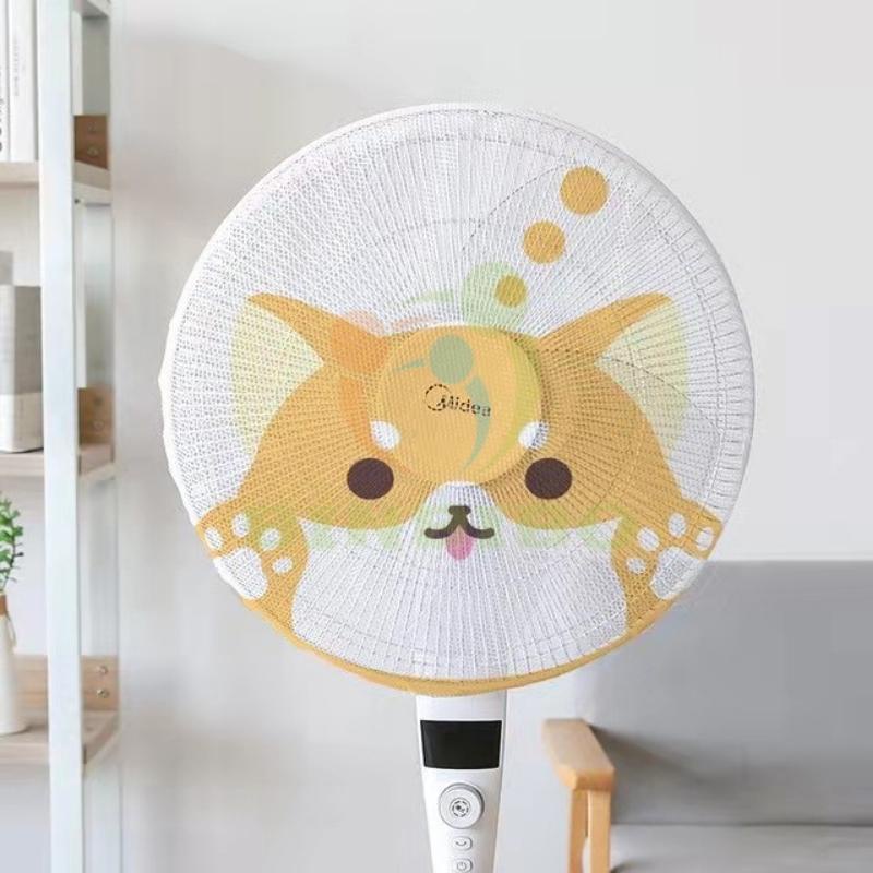 Lưới bọc quạt bảo vệ ngón tay bé có dây rút cho quạt loại to đường kính từ 40 đến 45 cm