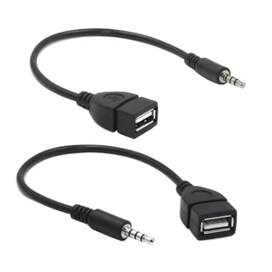 BTF 3 5mm Nam AUX Jack sang USB Cáp sạc Dây chuyển đổi MP3 Cáp chuyển đổi