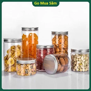 Hủ nhựa pet nắp nhôm THỂ TÍCH 150; 350,500,800,1000, 1200ml