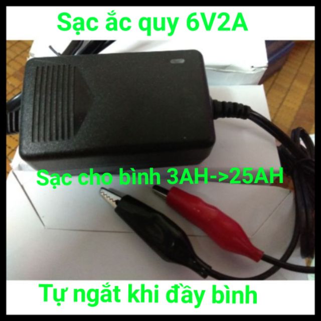 Pin 6V có sạc được bằng sạc 12V không?