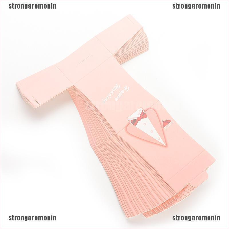 [Mạnh mẽ] 100 X Hộp Kẹo Hoạt Hình Ủng Hộ Đám Cưới Chổi Và Đám Cưới Gi