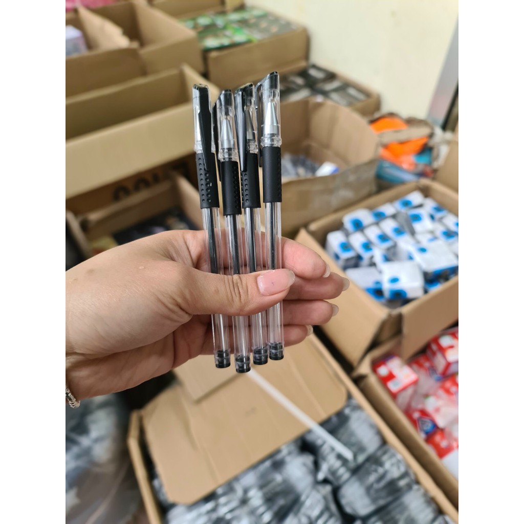 (ĐỦ 2 MẦU) SET 50 CHIẾC BÚT BI NƯỚC VĂN PHÒNG SIÊU ĐỀU MỰC, VIẾT SIÊU SƯỚNG - BUT BI CAO CAP