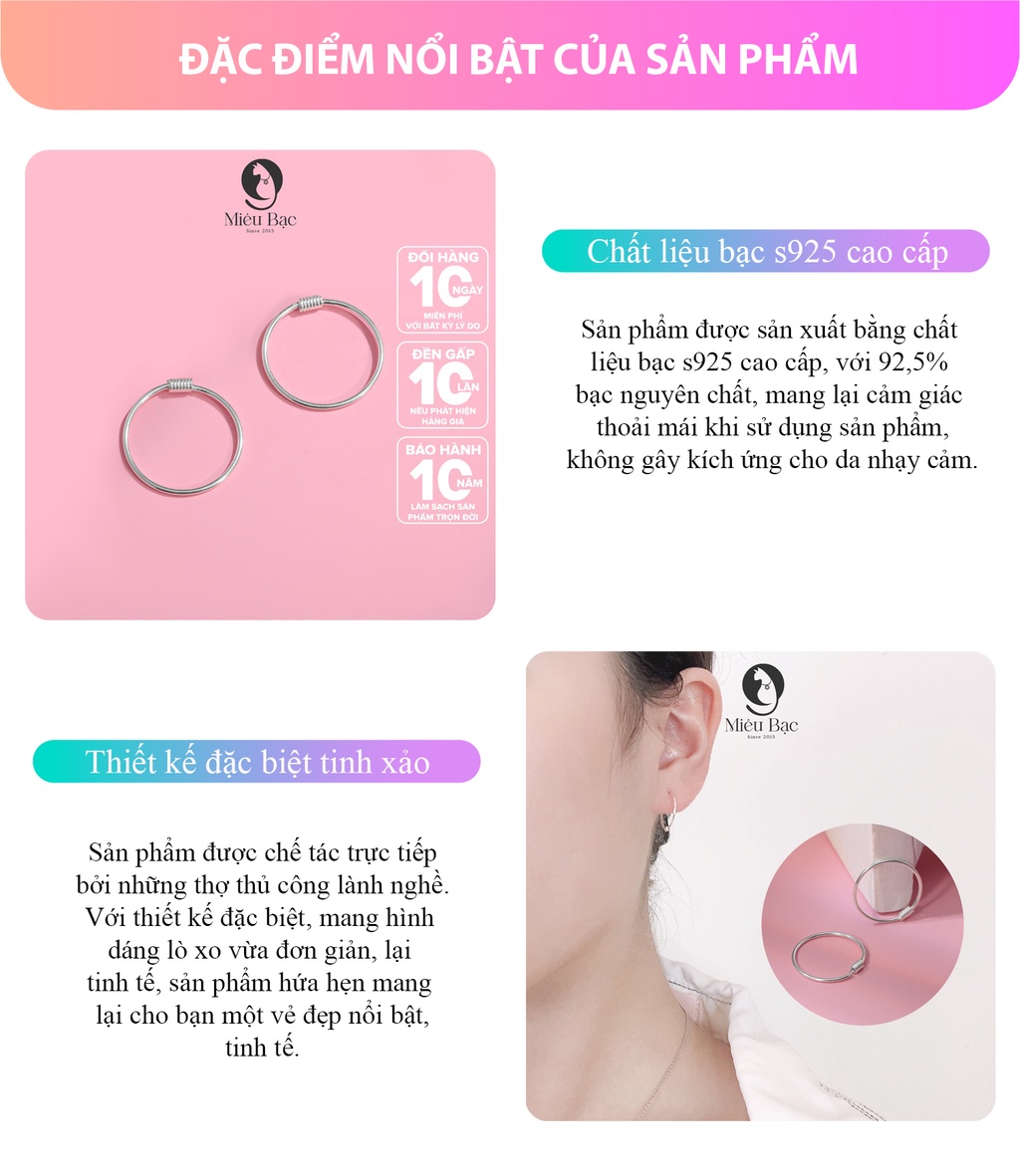 Khuyên tai bạc Miêu Bạc