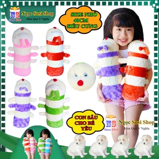 [RẺ VÔ ĐỊCH] GẤU BÔNG CON SÂU SIZE NHÍ CHO BÉ ÔM NGỦ - GỐI ÔM CON SÂU SIÊU CƯNG