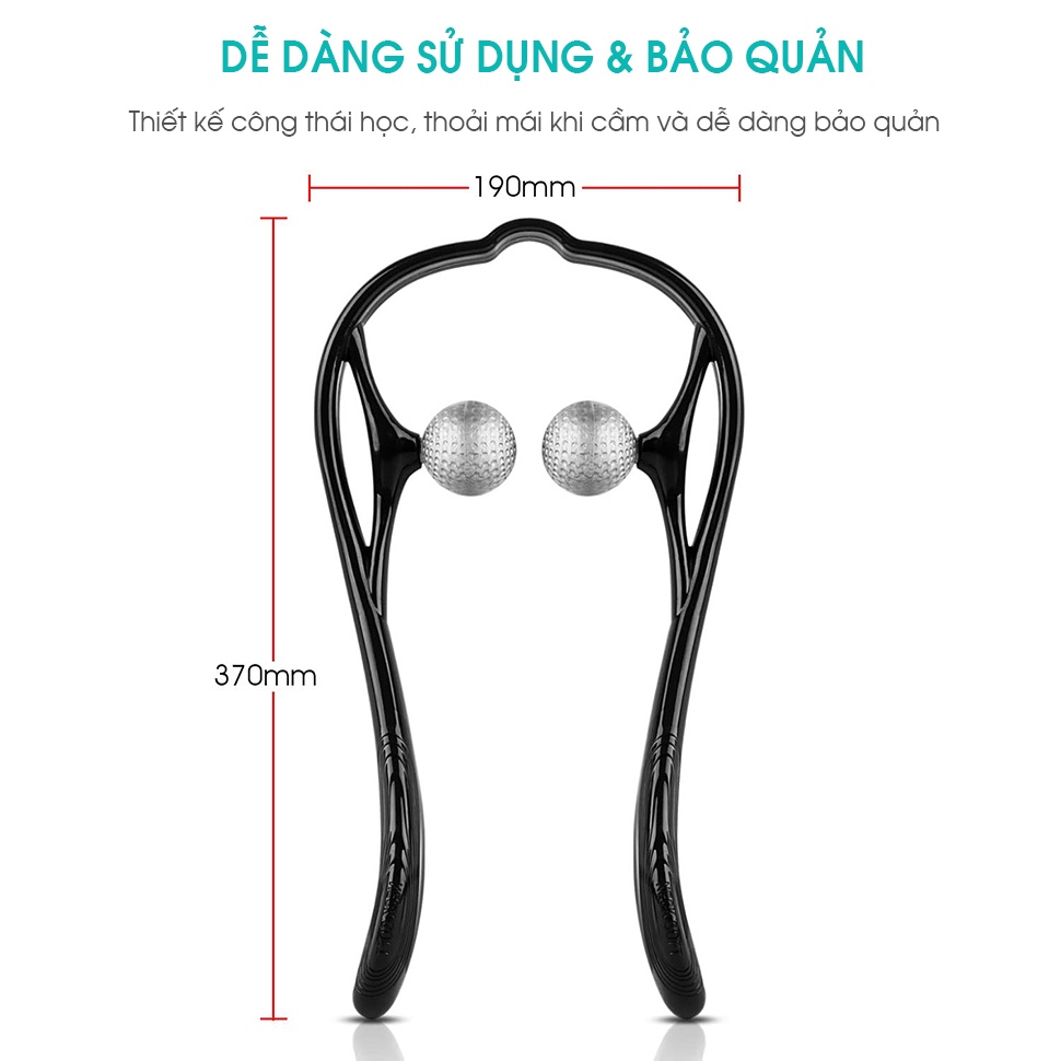 Ảnh Dụng Cụ Massage Đa Năng Cao Cấp KingTech - Hỗ Trợ Cổ, Vai, Gáy - Tiện Dụng, Nhẹ Nhàng - Chính Hãng 1