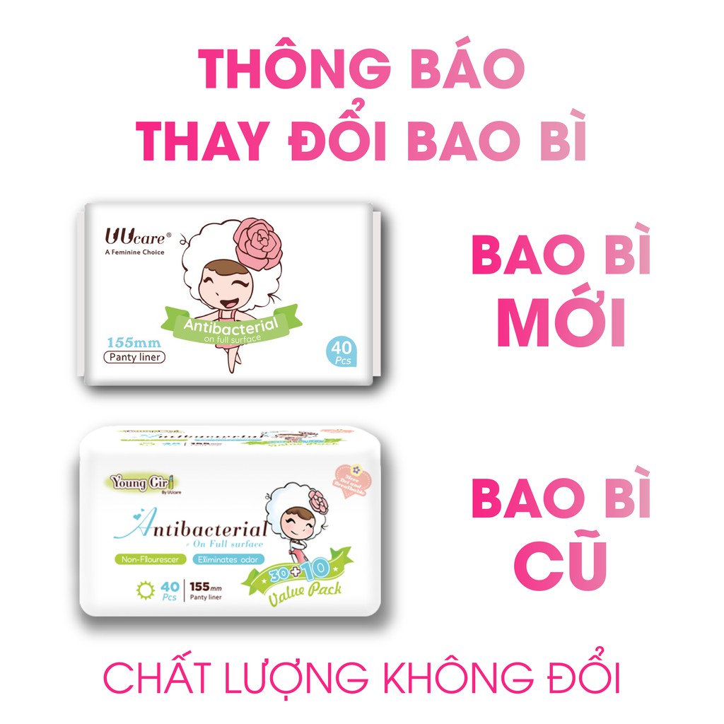 Ảnh Băng vệ sinh UUcare Singapore Young Girl hàng ngày 15cm 1