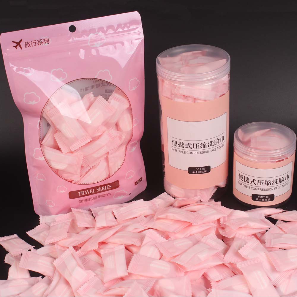 Khăn Lau Mặt Dạng Nén Sử Dụng Một Lần Tiện Lợi 10 pc