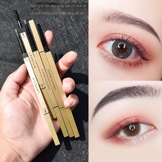 【 Alienbenson 】Bút Chì Kẻ Lông Mày Hai Đầu Hình Tam Giác Màu Vàng Siêu Mỏng Chống Thấm Nước Và Mồ Hôi Lâu Trôi Không Bị Nhòe